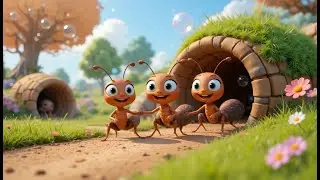 The Busy Little Ants Song 🐜 | Kids Ant & Counting Song | Nursery Rhymes for Toddlers & Preschoolers