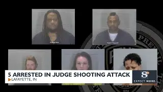 Five arrested in judge shooting attack