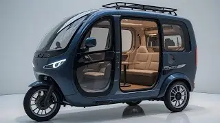 2026 Navy Blue Tricycle RV Camper &ndash; Futuristic Mini EV Home on 3 Wheels!@AutoCar192