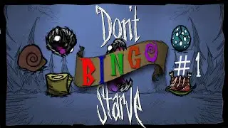 Don't Starve Bingo gameplay #1:  slurper, eel, snurtle armor, tallbird egg, turkey dinner