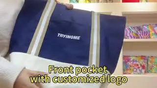 Custom Cotton Fabric Tote Bag  available Color Canvas Shopping Bags Large Capacity Shoulder Bag