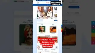 How to Download Your Admit Card From MGSU Site in New Update Semester Wise #viralvideo #viralshorts