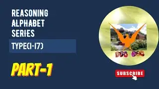 RRB reasoning ALPHABET SERIES  TYPE (1-17) PART -1
