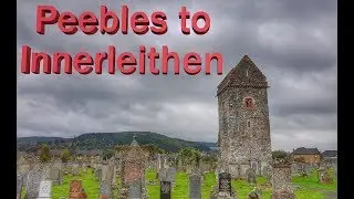 Trail trek Peebles to Innerleithen Scotland borders