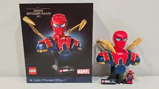 Lego Iron Spider-Man Bust Set 76326 Review!