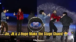ARMY SCREAMS CRAZY! Jin, J-Hope & Jungkook JOKED UNTIL THE STAGE SHAKES!