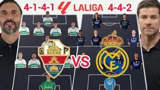 Elche Vs Real Madrid Potential Head To Head Line up in Laliga Jornada 13 Season 2025/2026