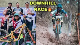 MY FIRST DOWNHILL RACE😃|| NATION DOWNHILL CHAMPIONSHIP🔥|| @pemsangtamang514 