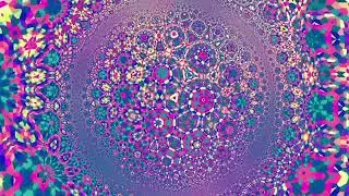 10 HOUR hypnotic trippy colorful mandala animations, groovy chill music, study meditation sleep yoga