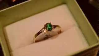 14ct gold Solid Black Opal Ring. Berryd Opals
