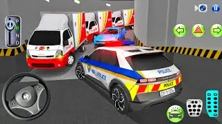 New Police car Stuck in Parking Garage - 3D Driving Class - Car Game 2026! Android iOS Gameplay