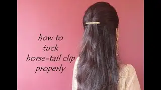 1 Min Front Puff Hairstyle For Wedding|How To Tuck Horse Tail Clip Properly|Asmita