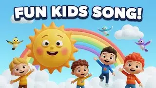 🎵 Colors in the Sky 🌈  Fun Kids Song  3D Cartoon Nursery Rhyme