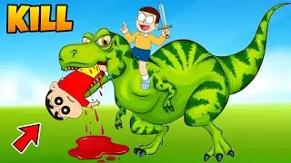 Shinchan And Nobita Fight In Dinosaur World 😱😱 | Shinchan And Nobita Game | Funny Game