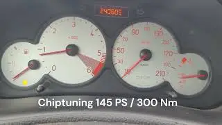 Peugeot 206 1.6HDi 109ps 0-100 km/h Stock vs Chip Racelogic Dragy