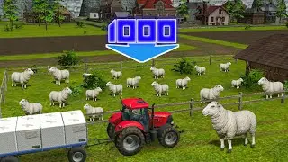 Кормление овец и получение шерсти в fs16 | Геймплей FS16 | Замедленная съемка |