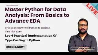 Lec-4 Practical Implementation Of Type Casting in Python | (HINDI)