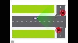 Overtaking zone of vision