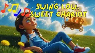 🎵 Swing Low, Sweet Chariot | Peaceful Gospel Song for Kids | Bible-Based Comfort Music for Children