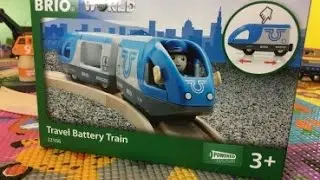 BRIO tr&auml;leksaker - Brio Eisenbahn Holzspielzeug  Brio 33506 Travel Battery Train (03778 z se)