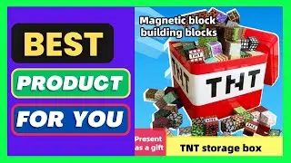 Magnetic building blocks toy storage box set - DIY assembly toy