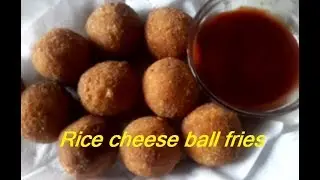 Rice cheese ball fries| homemade| healthy food| easy cook|