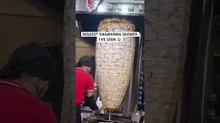 Giant Shawarma Skewer in Kuala Lumpur 🇲🇾 #Shorts #KualaLumpurFood #shawarma