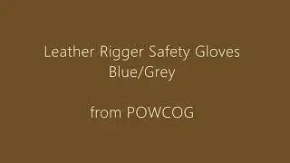 POWCOG Blue/Grey Leather Rigger Glove