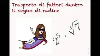 Trasporto dentro il segno di radice. #radicali #radici #trasporto #matematica #esercizisvolti