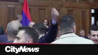Brawl breaks out in Serbian Parliament