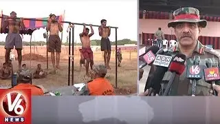 Army Recruitment Rally At Ambedkar Stadium In Karimnagar | V6 News