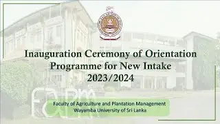 Inauguration Ceremony - Orientation Programme  - FAPM 2023/24
