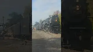 The Fall Colors Steam Special passing through Reading Michigan
