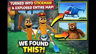 We Turned Into Stickman & Explored the Entire Map 😱 | Roblox Character Hunt