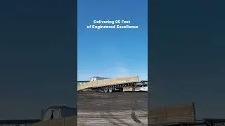 Delivering 95 Feet of Engineered Excellence  #shorts #trusses #builder #builds #construction