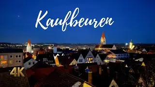 Winter Night Walk in the Old Town Streets of Kaufbeuren, Germany 🇩🇪❄️ | Magical Bavarian Streets 4K