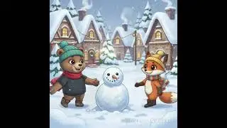 Misha and Felix Christmas stories #cartoonnetwork #cartoon #animation #ai #aitools #christmas #snow