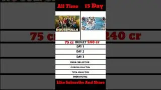 Housefull 4 vs Housefull 5 Collection | Comparison | #shorts #shortsfeed