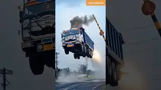 Truck flying on sky #shorts
