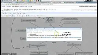 google docs using the draw arc crashes google docs everytime