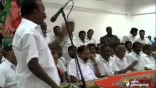 Interesting reactions of ADMK party functionaries listening to the long speech of their compatriot