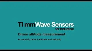 Drone altitude measurement demonstration using TI mmWave sensors