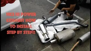 2003 Acura RSX HKS exhaust installation tutorial (How to, step by step)