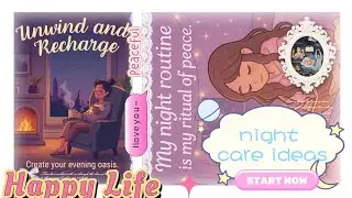 Hello my beautiful girls 💕Adopt this easy night routine💕for better sleeps and deeps,  be happy 😍👍
