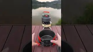 Camping cookware with good thermal conductivity and foldable storage