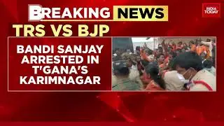 Telangana BJP Chief Bandi Sanjay Arrested For Protesting | TRS Vs BJP Over T Raja Singh's Comment