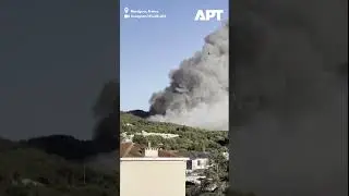 Massive Wildfire Engulfs Hills Near Marseille, France! APT