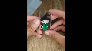 DIY: Prof. Minerva mcgonagall em Pixel Art #diy  #pixelart #resinaepoxi #harrypotter #asmr