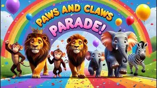 Paws and Claws Parade | Kids Animals Rhymes | Kids Poem | Kids Songs | Animal Parade | Kids Song