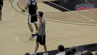 Pocket Passing Drill from Arkansas Head Coach Eric Musselman!